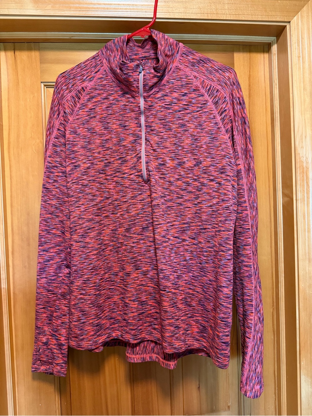 Athleta Pink Quarter-Zip Pullover